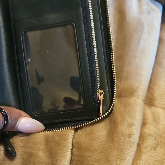 Coach Pebbled Leather Wallet with Gold Accents - Picture 6 of 8